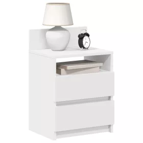  2 db fehér éjjeliszekrény 2 fiókkal 40x33x60 cm