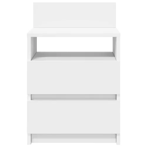  2 db fehér éjjeliszekrény 2 fiókkal 40x33x60 cm