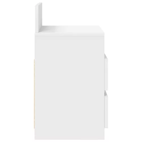  2 db fehér éjjeliszekrény 2 fiókkal 40x33x60 cm