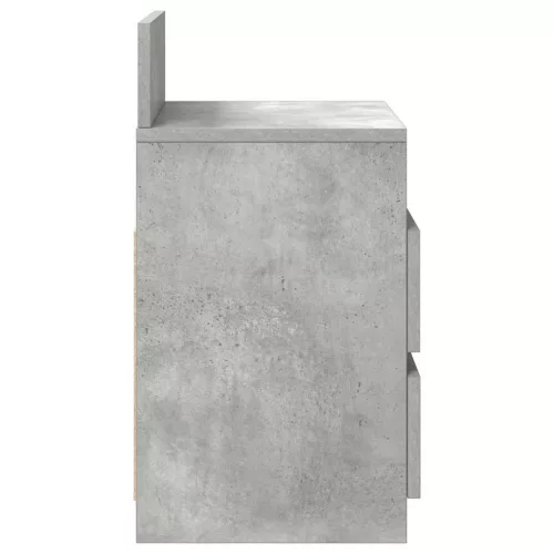  betonszürke éjjeliszekrény 2 fiókkal 40x33x60 cm