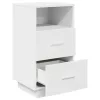  fehér éjjeliszekrény 2 fiókkal 36x36x68 cm