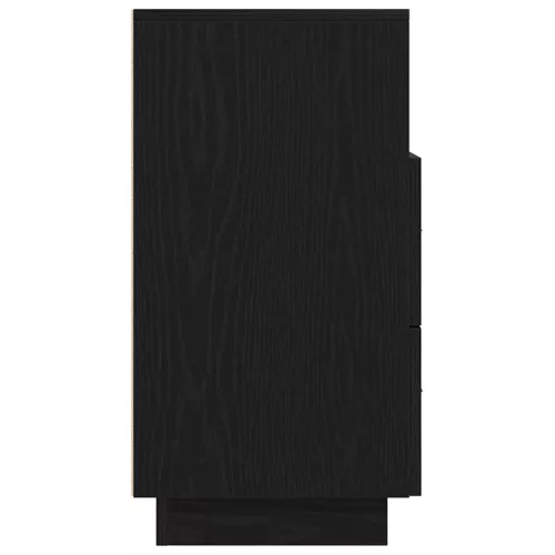  2 db fekete éjjeliszekrény 2 fiókkal 36x36x68 cm