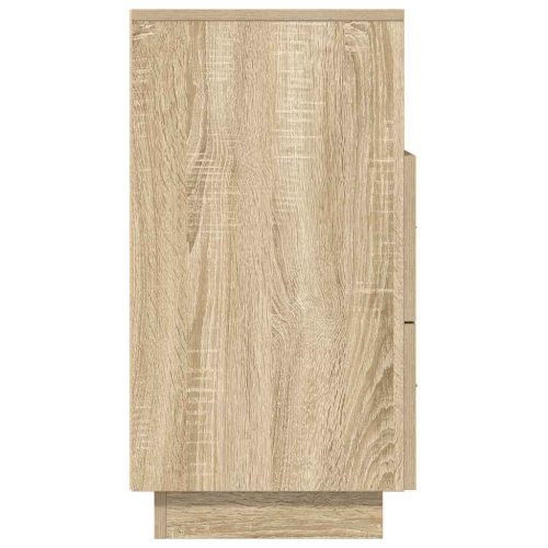  sonoma tölgy színű éjjeliszekrény 2 fiókkal 36x36x68 cm