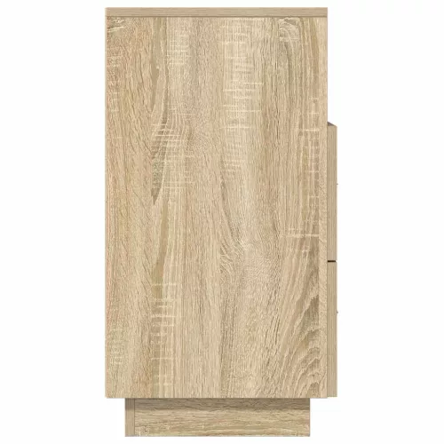  2 db sonoma tölgy színű éjjeliszekrény 2 fiókkal 36x36x68 cm