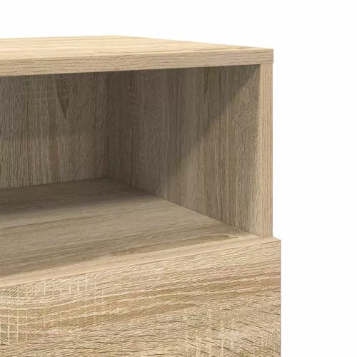  2 db sonoma tölgy színű éjjeliszekrény 2 fiókkal 36x36x68 cm