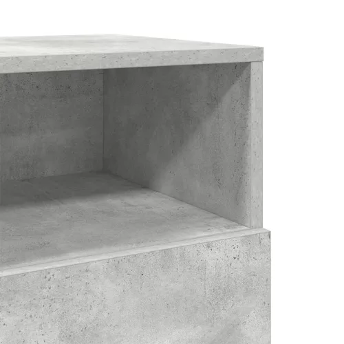  2 db betonszürke éjjeliszekrény 2 fiókkal 36x36x68 cm