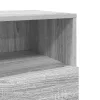  szürke sonoma színű éjjeliszekrény 2 fiókkal 36x36x68 cm
