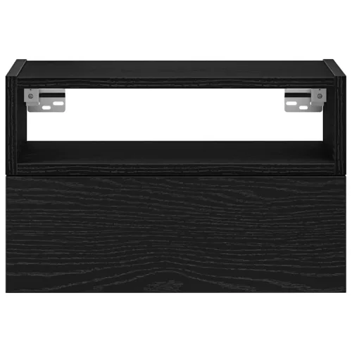  fekete falra szerelhető éjjeliszekrény 45 x 26 x 28,5 cm