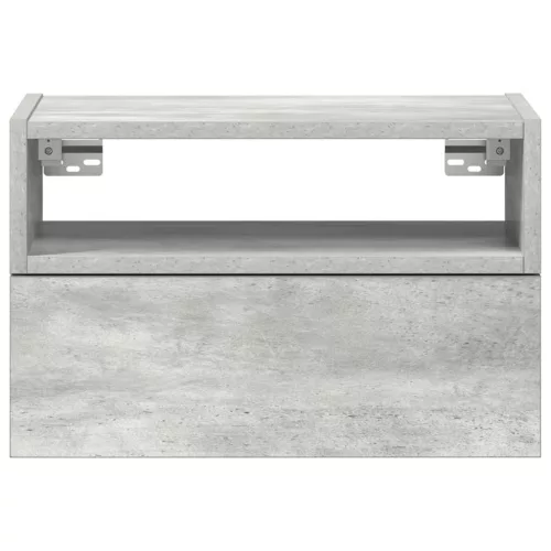  2 db betonszürke falra szerelhető éjjeliszekrény 45x26x28,5 cm