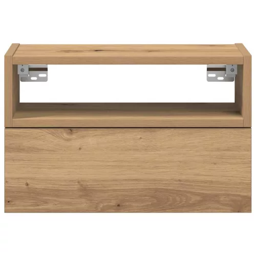  2 db kézműves tölgy fali szerelhető éjjeliszekrény 45x26x28,5cm