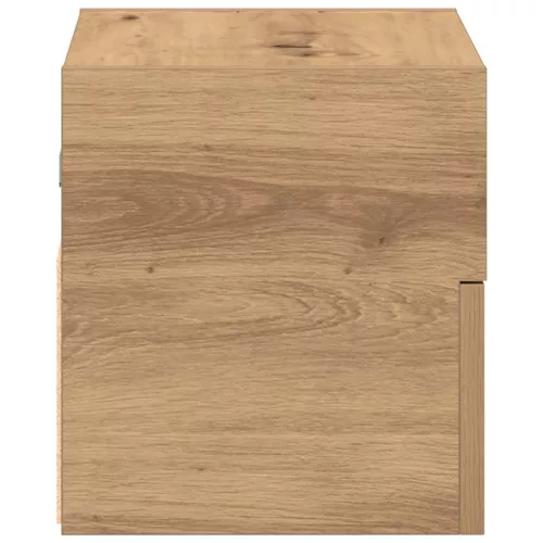  2 db kézműves tölgy fali szerelhető éjjeliszekrény 45x26x28,5cm