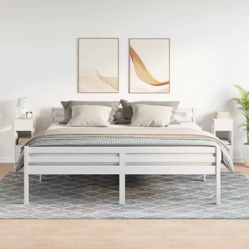  2 db fehér éjjeliszekrény fiókkal 25 x 31 x 66 cm