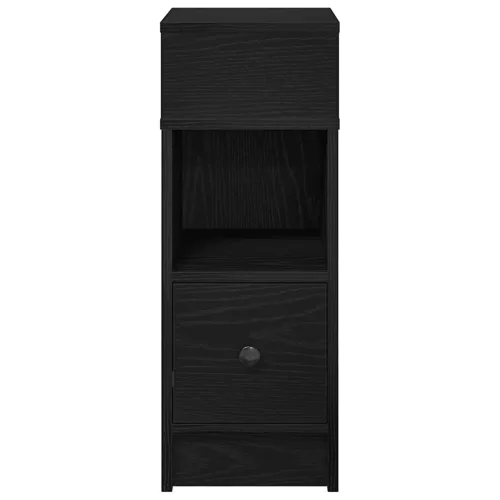  fekete éjjeliszekrény fiókkal 25 x 31 x 66 cm