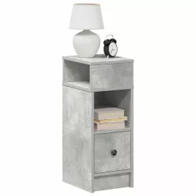  betonszürke éjjeliszekrény fiókkal 25 x 31 x 66 cm