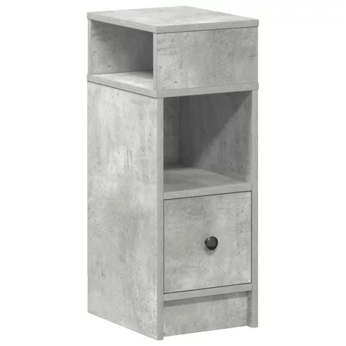  betonszürke éjjeliszekrény fiókkal 25 x 31 x 66 cm
