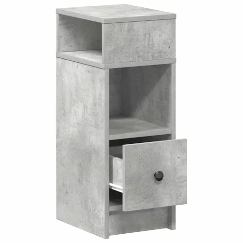  betonszürke éjjeliszekrény fiókkal 25 x 31 x 66 cm