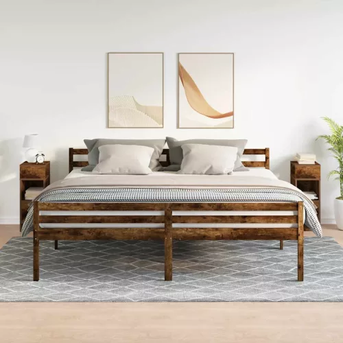  2 db füstös tölgy színű éjjeliszekrény fiókkal 25x31x66 cm