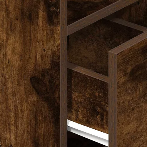  2 db füstös tölgy színű éjjeliszekrény fiókkal 25x31x66 cm