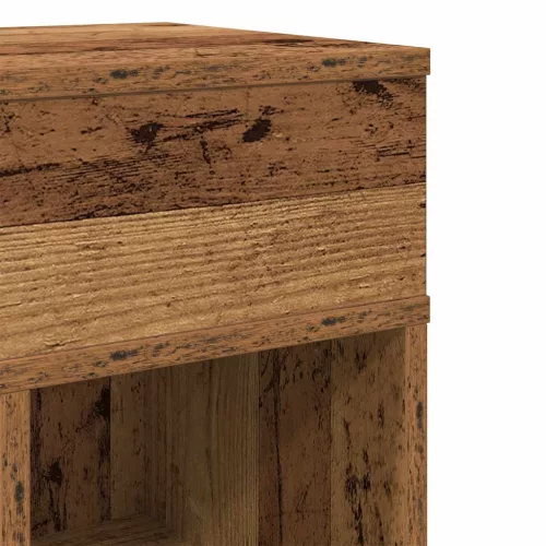  antik fa színű éjjeliszekrény fiókkal 25x31x66 cm