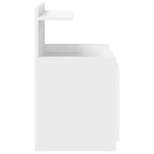  fehér éjjeliszekrény 2 fiókkal 40x36,5x62 cm