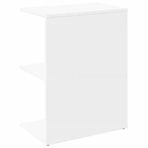  fehér szerelt fa ágy melletti asztal 46,5x29x61 cm
