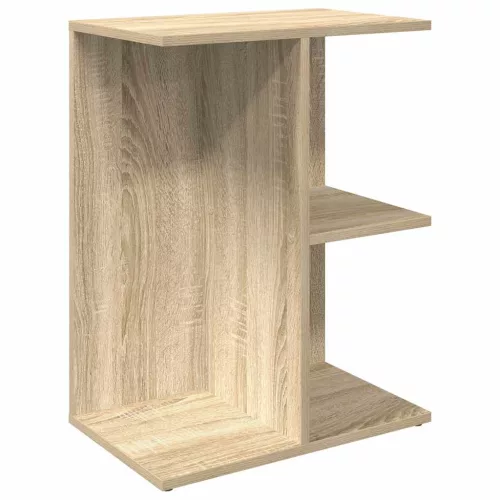  2 db sonoma tölgy színű szerelt fa éjjeliszekrény 46,5x29x61 cm