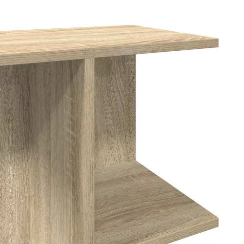  2 db sonoma tölgy színű szerelt fa éjjeliszekrény 46,5x29x61 cm