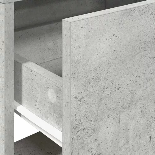  2 db betonszürke éjjeliszekrény fiókkal 51 x 31 x 47 cm