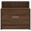  barna tölgy színű éjjeliszekrény fiókkal 51 x 31 x 47 cm