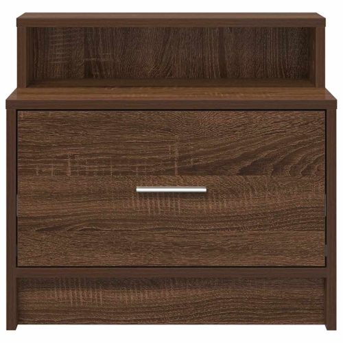  barna tölgy színű éjjeliszekrény fiókkal 51 x 31 x 47 cm