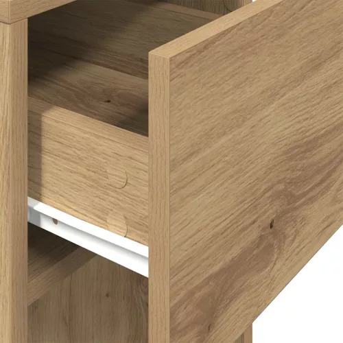  számítógépes toronyállvány fiókkal artisan tölgy 30x44x74 cm