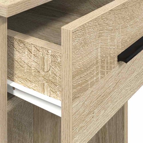  számítógépes toronyállvány fiókkal sonoma tölgy 35x45x77 cm