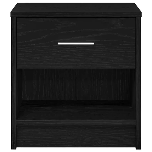  fekete éjjeliszekrény fiókkal 39x28x41 cm