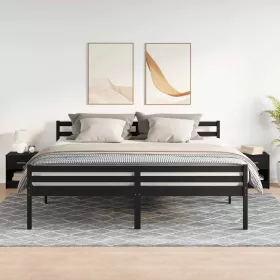  2 db fekete éjjeliszekrény fiókkal 39x28x41 cm