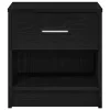  2 db fekete éjjeliszekrény fiókkal 39x28x41 cm