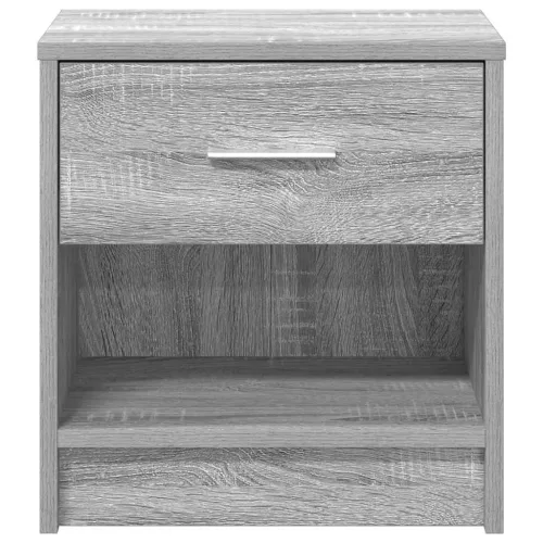  szürke sonoma színű éjjeliszekrény fiókkal 39x28x41 cm