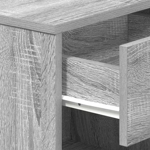  szürke sonoma színű éjjeliszekrény fiókkal 39x28x41 cm