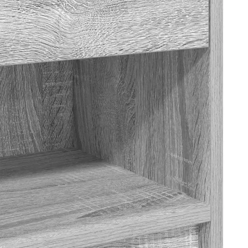  szürke sonoma színű éjjeliszekrény fiókkal 39x28x41 cm