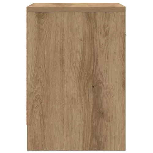  2 db kézműves tölgy színű éjjeliszekrény fiókkal 39x28x41 cm