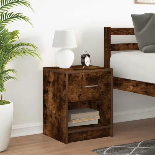  füstös tölgy színű éjjeliszekrény fiókkal 40x34x50 cm