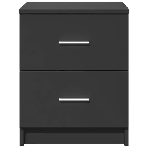  fekete éjjeliszekrény 2 fiókkal 40x36x50 cm