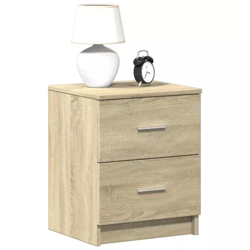  sonoma tölgy színű éjjeliszekrény 2 fiókkal 40x36x50 cm