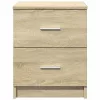  sonoma tölgy színű éjjeliszekrény 2 fiókkal 40x36x50 cm