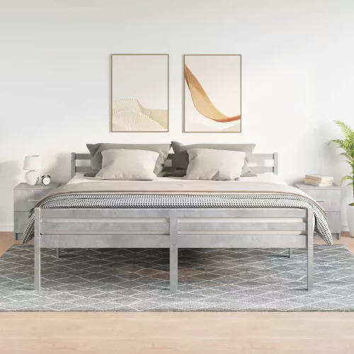  2 db betonszürke éjjeliszekrény 2 fiókkal 40x36x50 cm