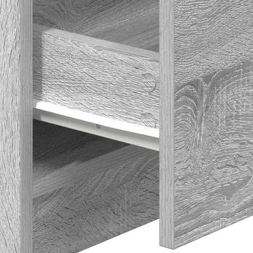  szürke sonoma színű éjjeliszekrény 2 fiókkal 40x36x50 cm