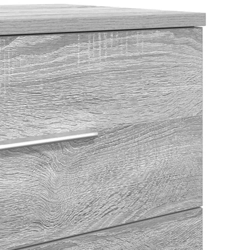  szürke sonoma színű éjjeliszekrény 2 fiókkal 40x36x50 cm
