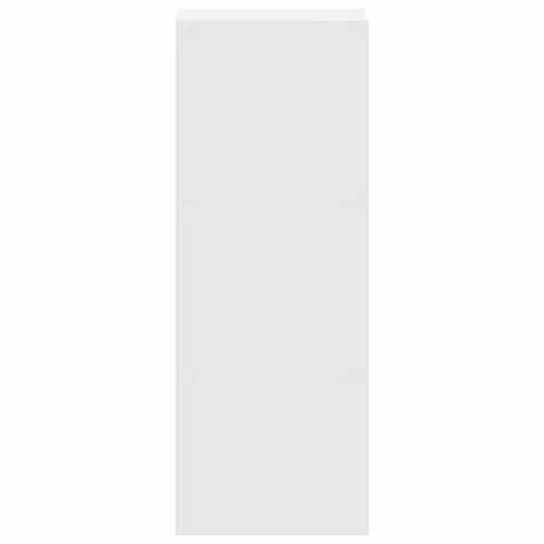  fehér színű szerelt fa könyvespolc halmozható 30 x 30 x 80 cm