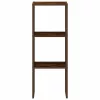  füstös tölgy szerelt fa könyvespolc halmozható 30 x 30 x 80 cm
