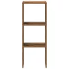  antik fa színű szerelt fa könyvespolc halmozható 30 x 30 x 80cm