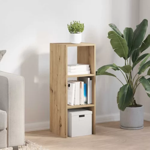  kézműves tölgy szerelt fa könyvespolc halmozható 30x30x80 cm